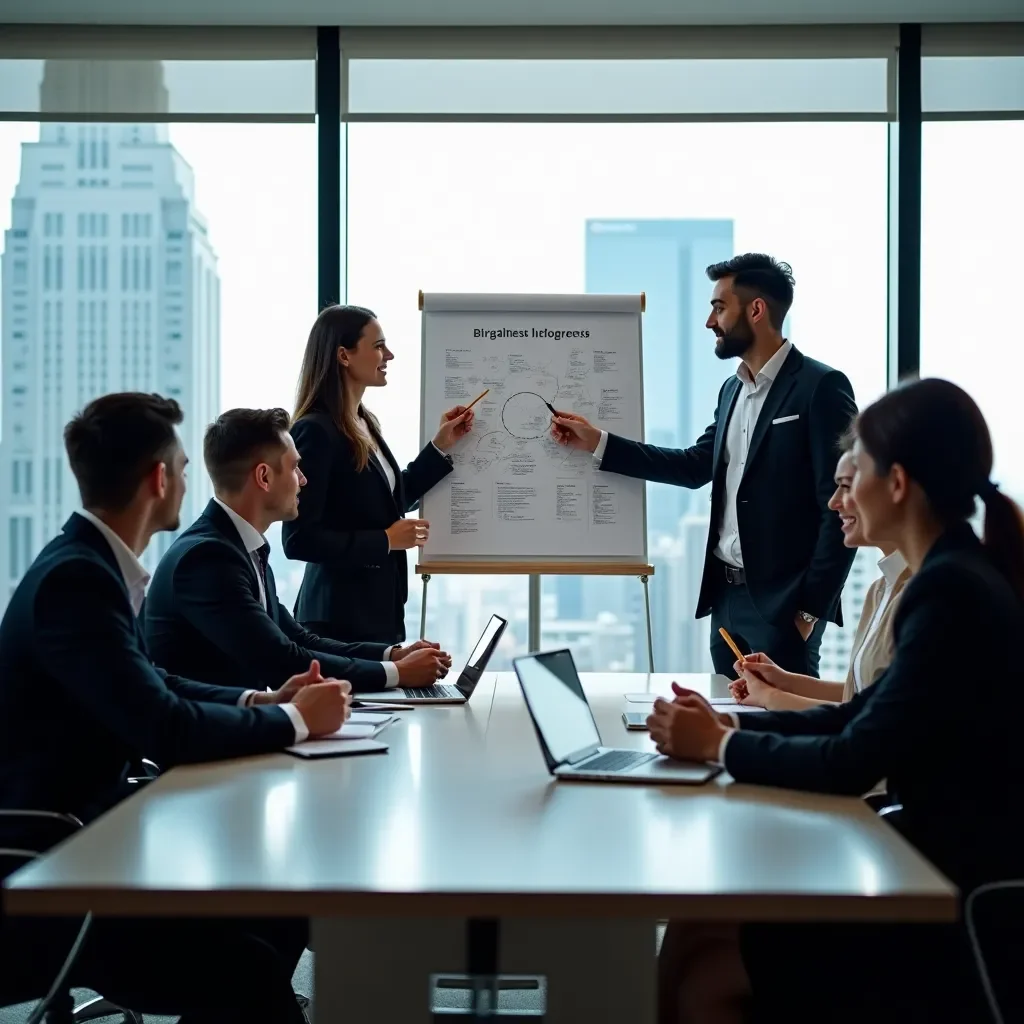 Professional team collaboration